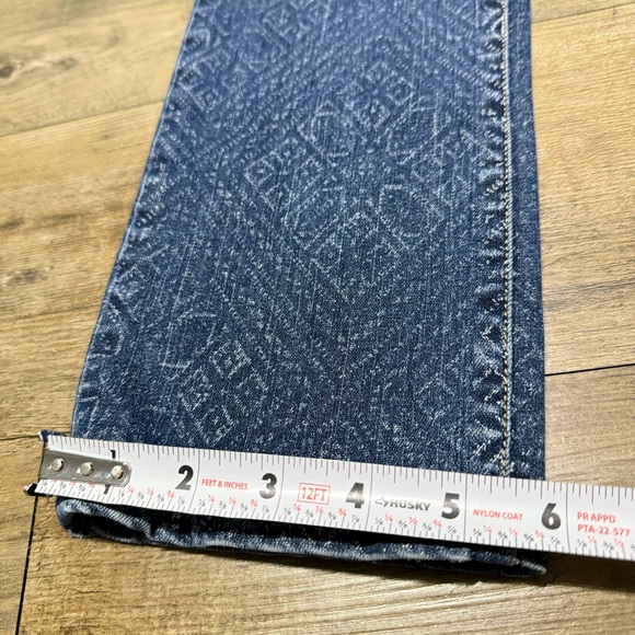 Ralph Lauren Jeans LRL Modern Skinny Mosaic Print Size 10 Mid Rise Straight Leg - Picture 9 of 12